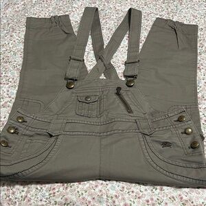 Burberry Blue Label Beige - Khaki Plaid Overall with Nova Check Pattern